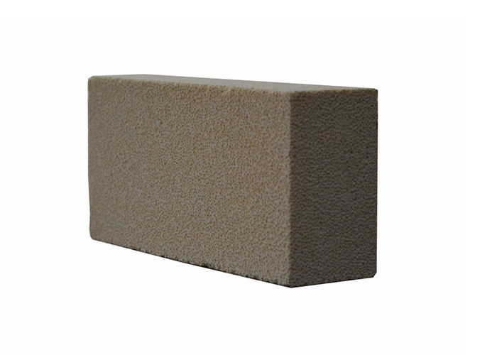 طوب حراري عالي 1580C 1770C طوب حراري أبيض خفيف الوزن عازل Mullite Firebrick